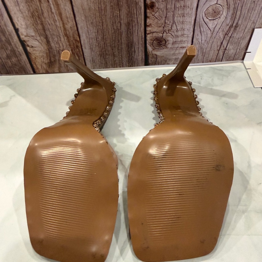 Steve Madden Brown Embellished Heels - Picture 4 of 4